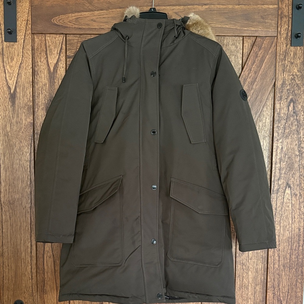 Michael Kors Olive Green Outerwear Jacket